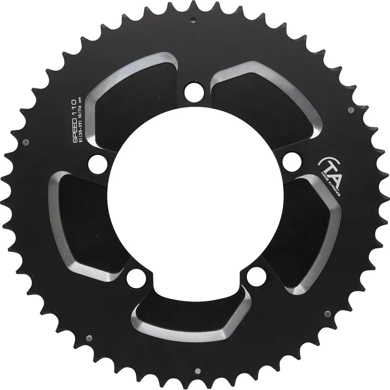 TA Speed 2 110-pcd 10/11x Chainrings in Black