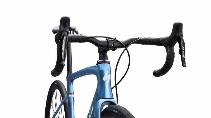 Specialized Roubaix SL8 Comp Shimano 105 Di2 Road Bike in Gloss Glacial Metallic-4