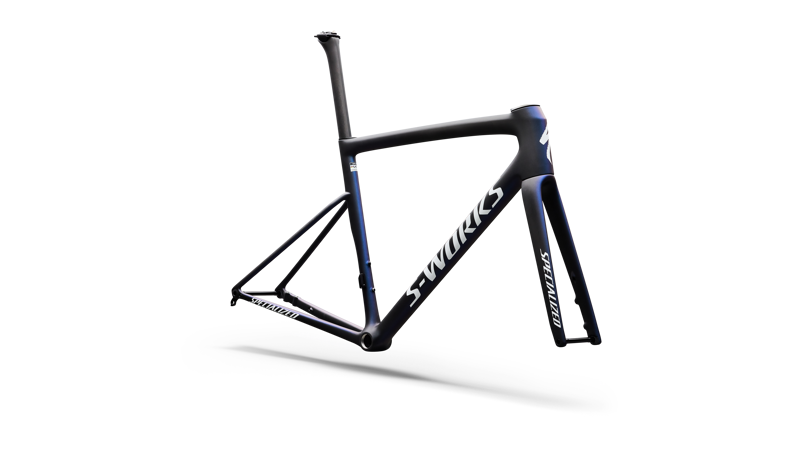 Specialized S-Works Tarmac SL8 Road Bike Frameset in Satin Carbon/Blue Pearl Fade-2