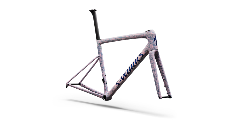 Specialized S-Works Tarmac SL8 Road Bike Frameset in Gloss Dolomite Metallic/Blue Majesty-1