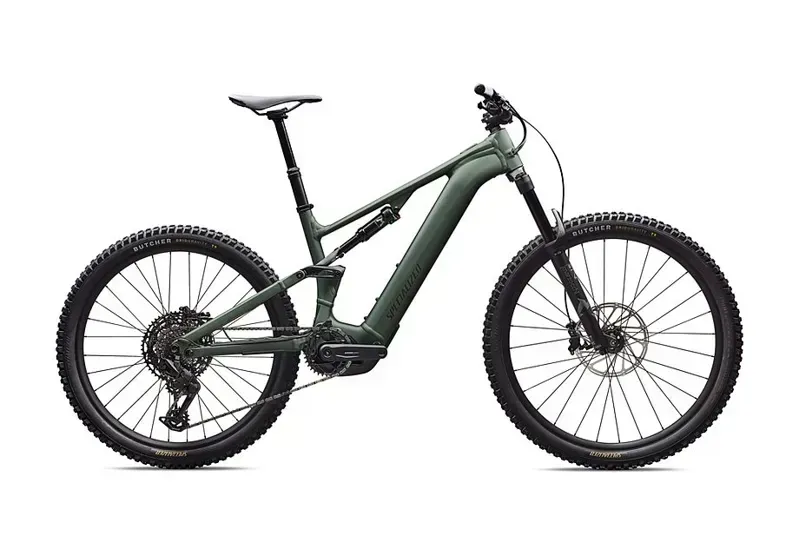 Specialized Turbo Levo 4 Alloy Full Suspension E-MTB in Satin Cypress Metallic/Dark Moss Green