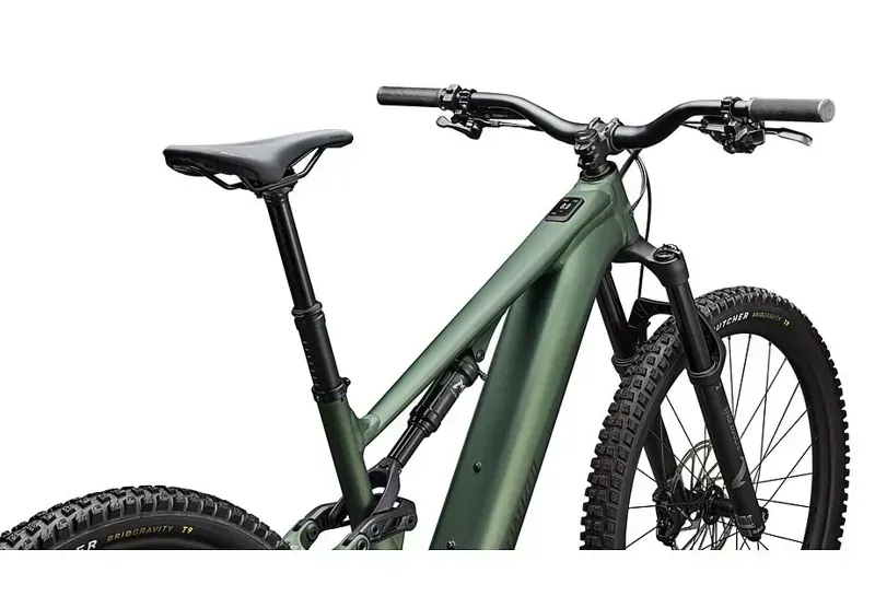 Specialized Turbo Levo 4 Alloy Full Suspension E-MTB in Satin Cypress Metallic/Dark Moss Green-3