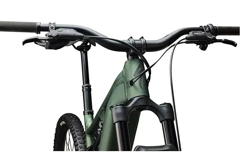 Specialized Turbo Levo 4 Alloy Full Suspension E-MTB in Satin Cypress Metallic/Dark Moss Green-7