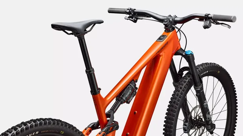 Specialized Turbo Levo 4 Comp Full Suspension E-MTB In Orange Over Silver/Dark Navy-3