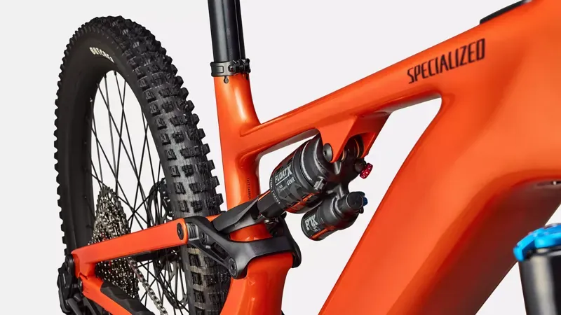 Specialized Turbo Levo 4 Comp Full Suspension E-MTB In Orange Over Silver/Dark Navy-5