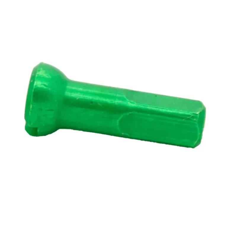 Sapim Polyax Alloy Nipples Pack in Fluro Green