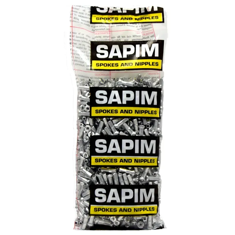 Sapim Polyax Alloy Nipples Pack in Silver