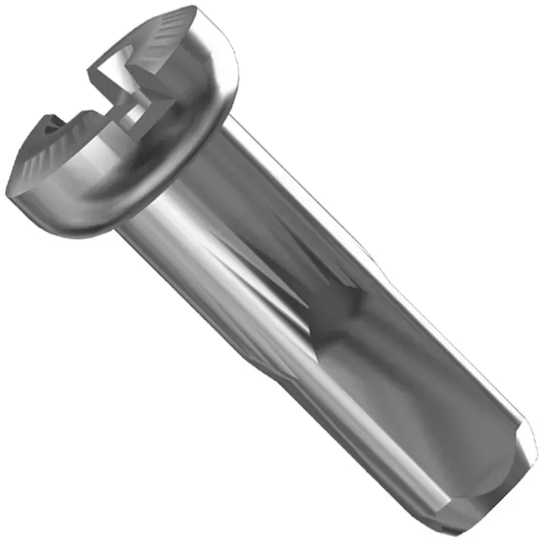 Sapim Sils Secure Lock Polyax 14mm Alloy Nipples in Silver