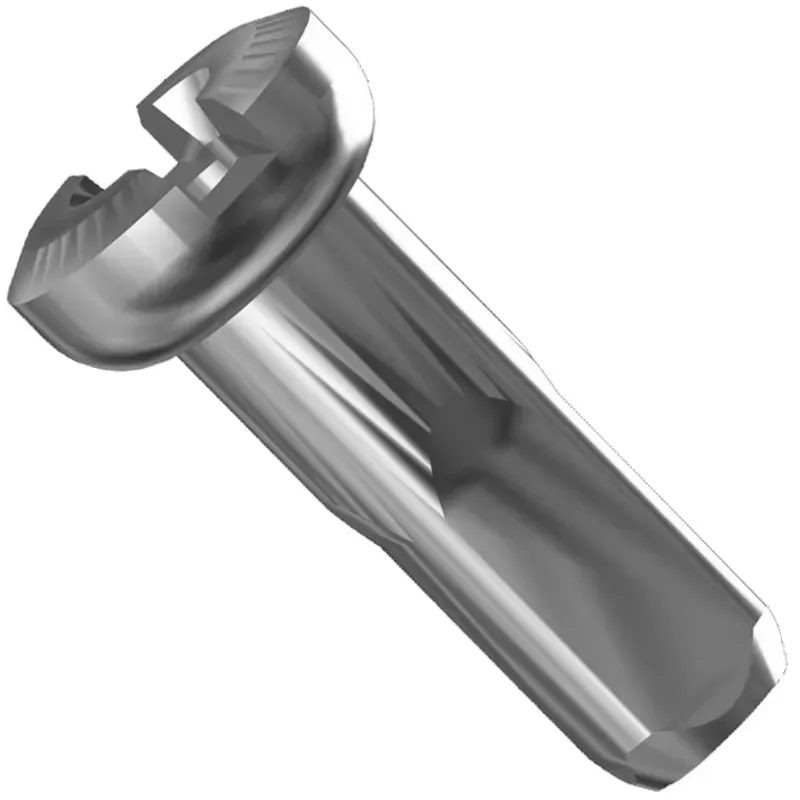 Sapim Sils Secure Lock Polyax Alloy Nipples 12mm in Silver