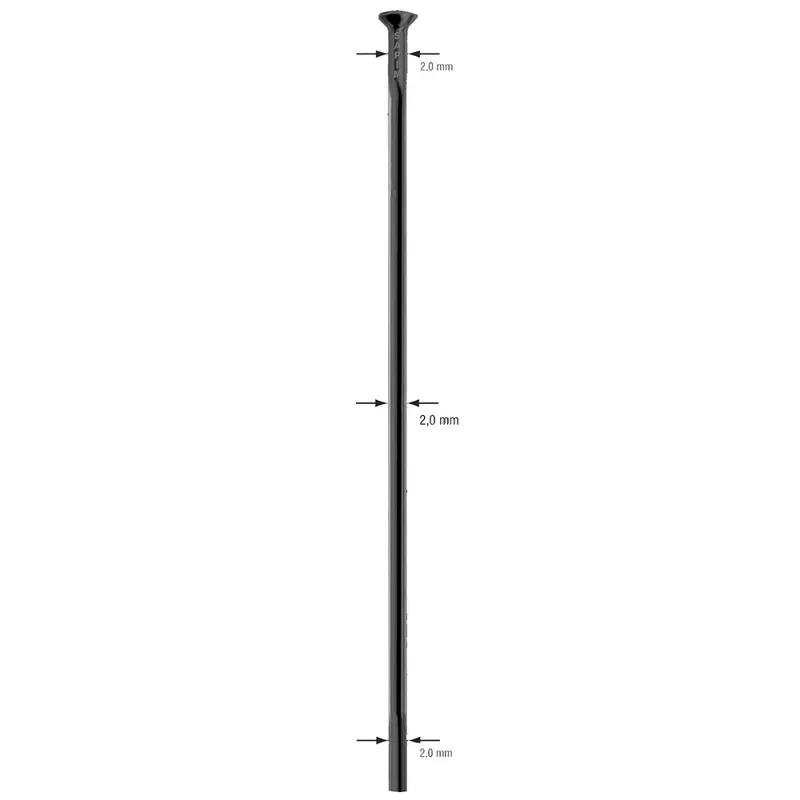 Sapim Leader Straight Pull Uncut Spokes 500-pack in Black
