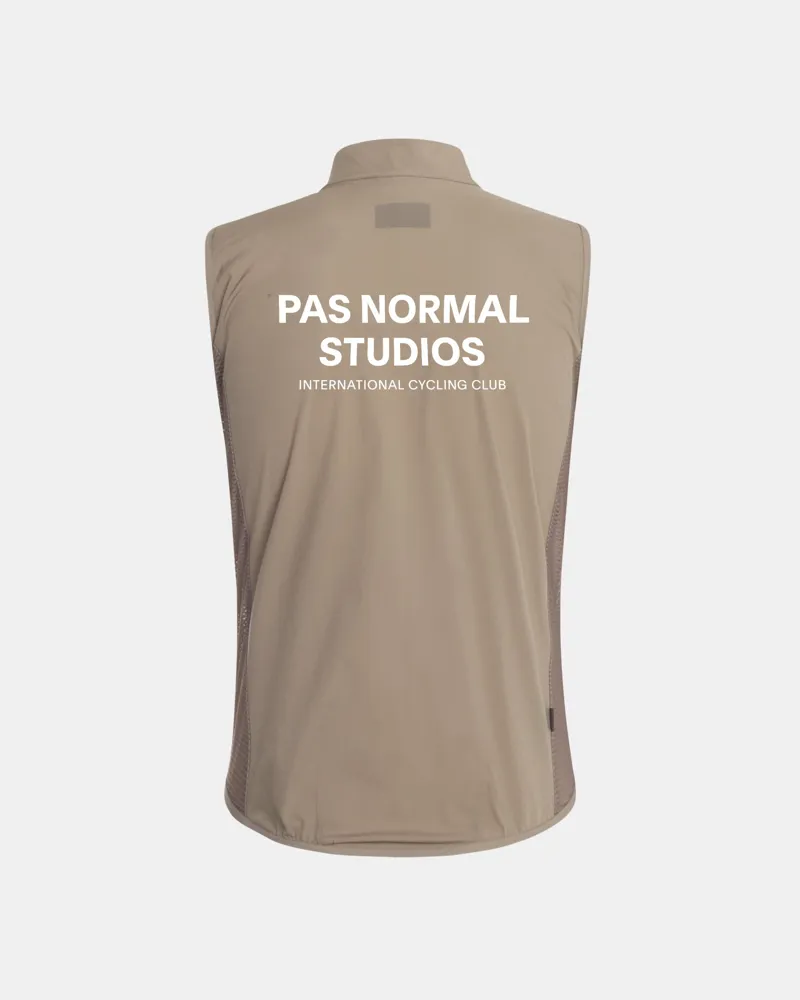 Pas Normal Studios Men's Mechanism Stow Away Gilet  Beige-1