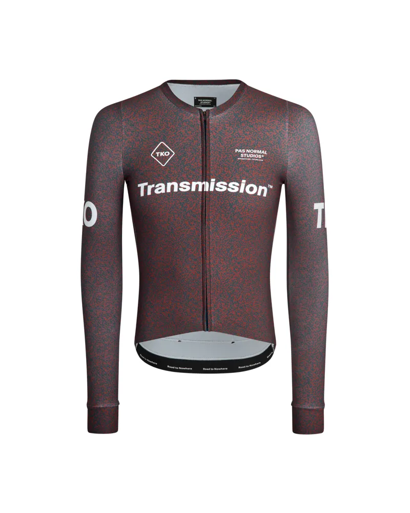 Pas Normal Studios Men's T.K.O. Long Sleeve Jersey Mahogany Transmission
