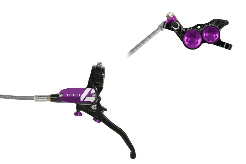 Tech 4 V4 - No Rotor - Black/Purple - BRAIDED