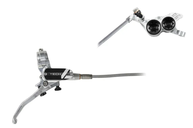 Tech 4 V4 - No Rotor-Silver/Black - BRAIDED-1