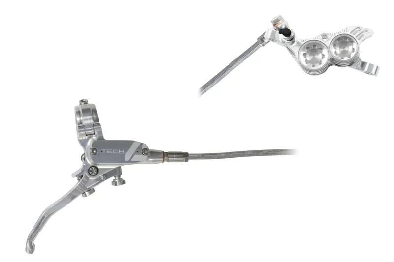 Tech 4 V4 - No Rotor-Silver/Silver - BRAIDED-1