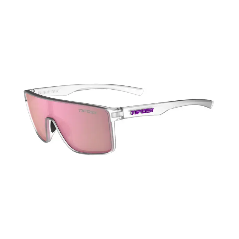 Tifosi Sanctum Single Lens Sunglasses In Satin Clear