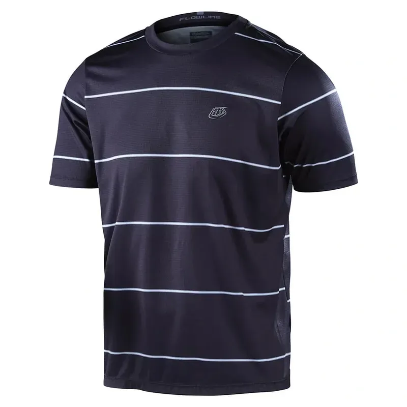 Troy Lee Designs Flowline Short Sleeve Revert Jersey in Revert - Black