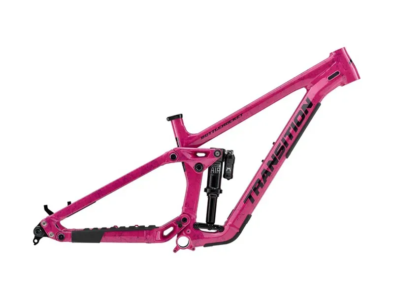 Transition Bottlerocket Alloy Mountain Bike Frameset in Disco Flamingo