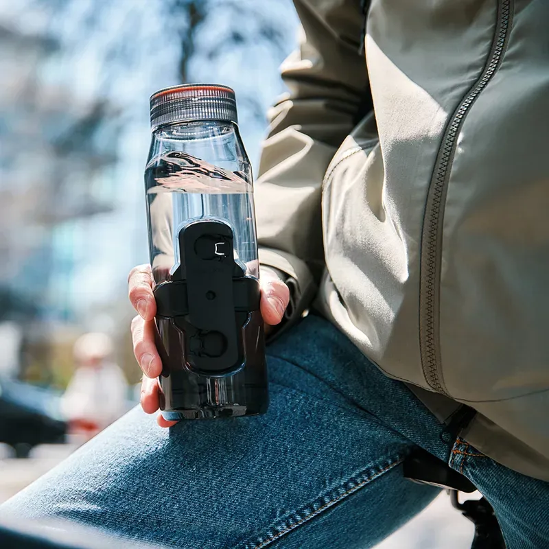 Fidlock TWIST Bottle 700 Life + Bike Base Clear Dk Blue 700ml-1