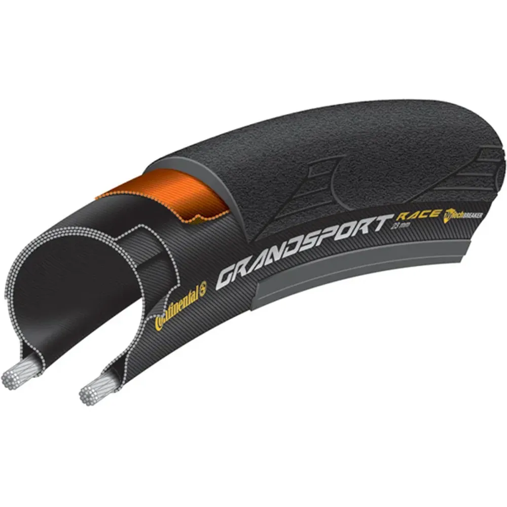Js Cycles Continental Grand Sport Tyre in Black | Free delivery over £50 & Cycle Scheme available.