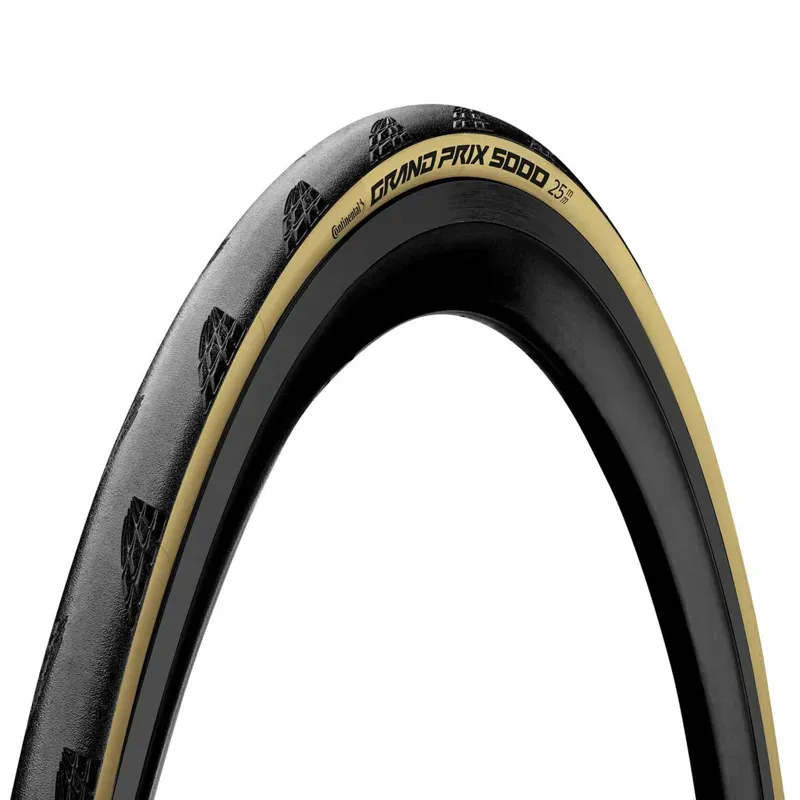 Continental Grand Prix 5000 Fld. BlackChili Cmpd. Tyre in Black/Cream