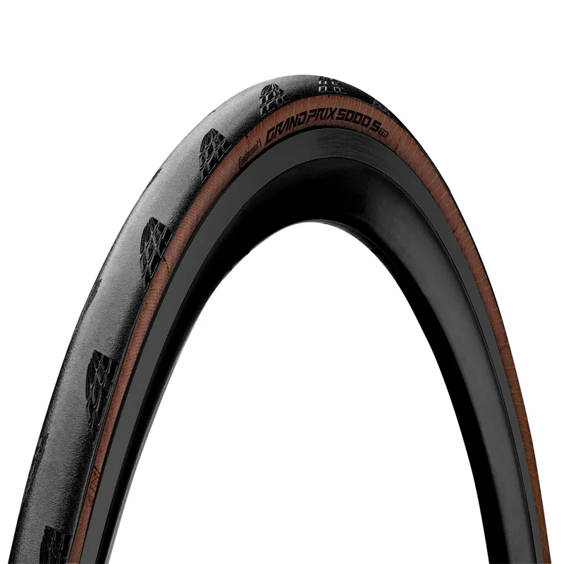 Continental Grand Prix 5000s Tubeless Ready Road Bike Tyre - Tan Wall 