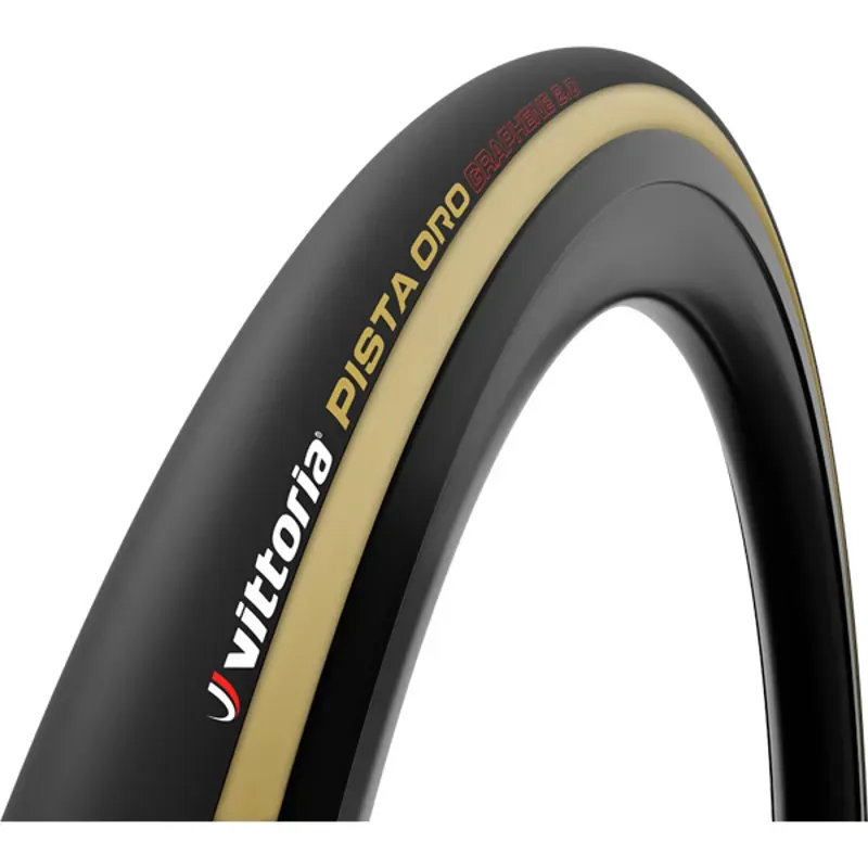 Vittoria Pista Oro 28x2.3-inch Tubular Tire in Black/Tan
