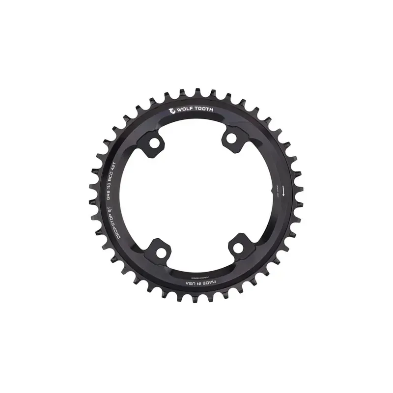 Wolf Tooth 110 BCD Asymmetric Aero For Shimano GRX Chainrings / 46T-1