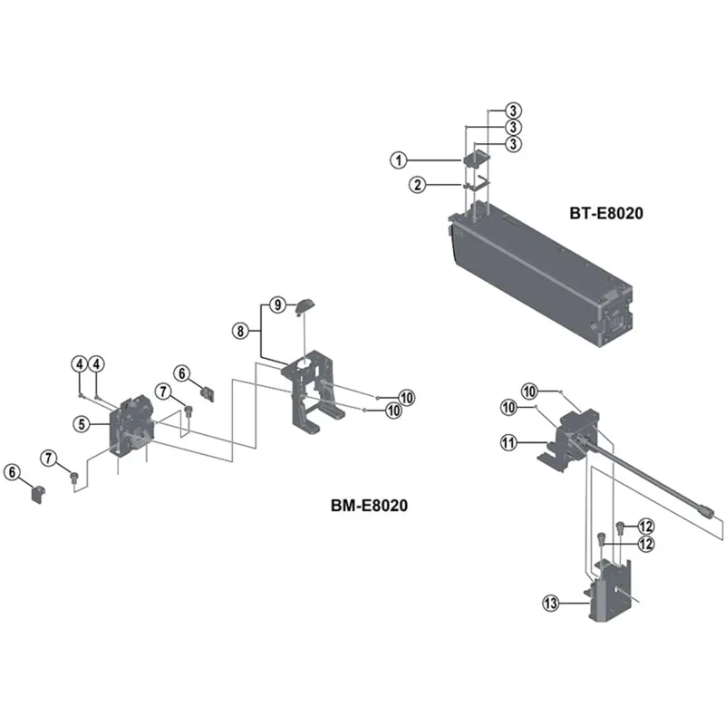 Shimano Spares BME8020 400mm Connector Assembly in Black-1